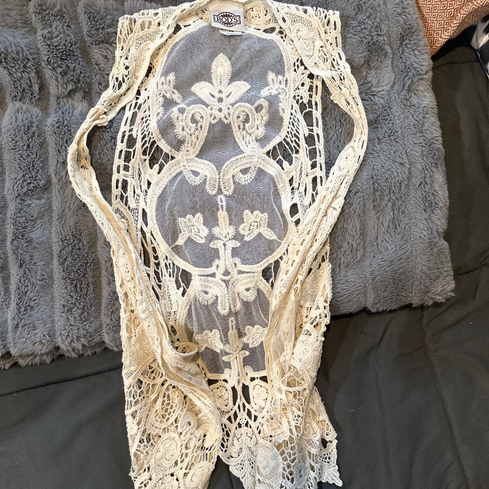 Lace vest layering price